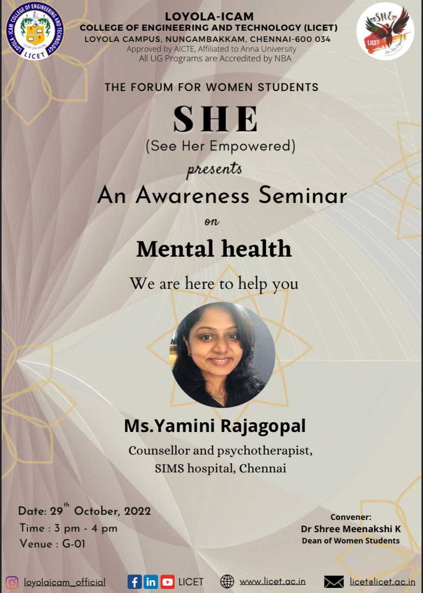 Awareness Seminar on Mental Health – LICET