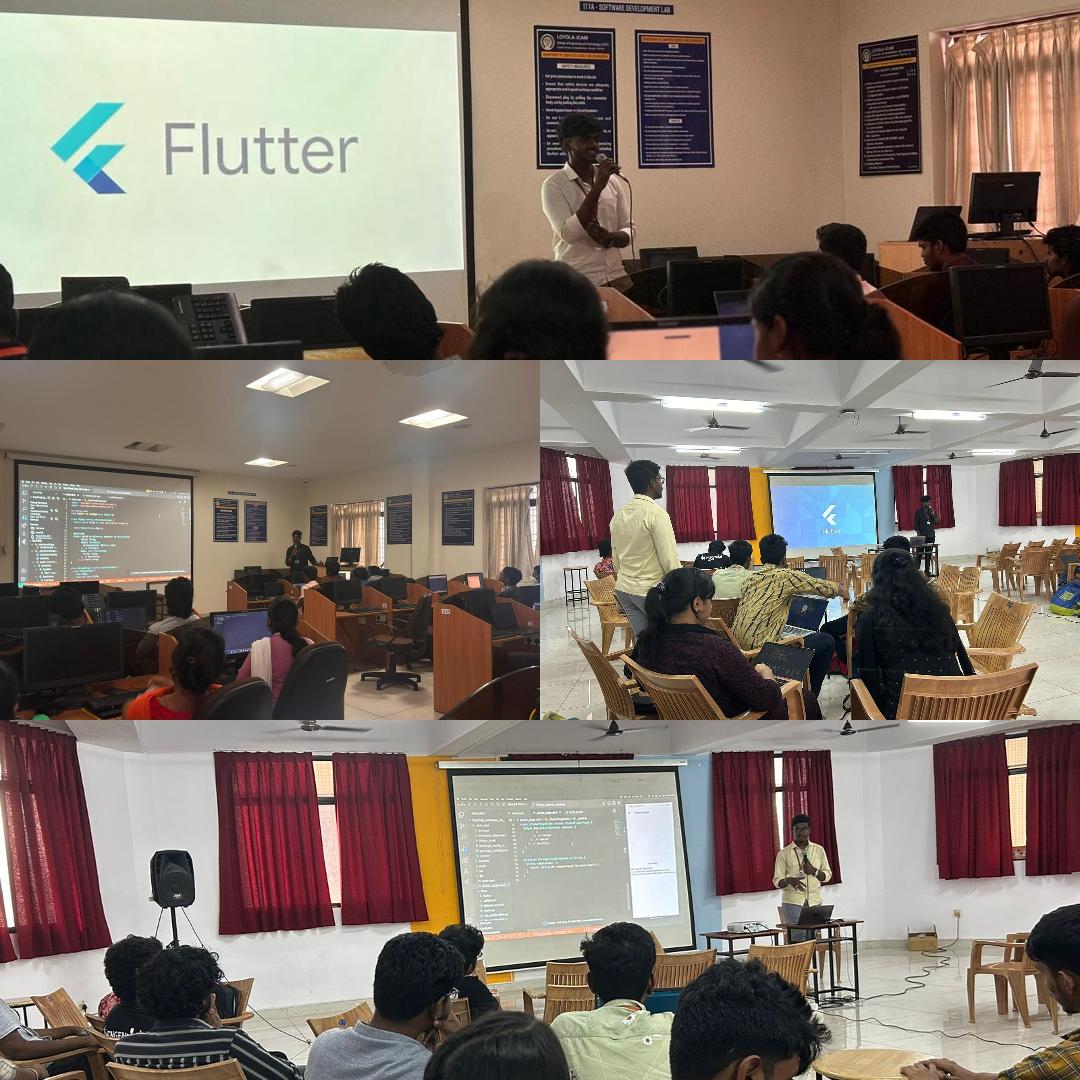 The Department of Computer Science and Engineering organized a Hands-on workshop:Into the Flutter Verse to elevate App Development Skills and to master Flutter on 28th and 29th of October 2024 for third years.Sairam and Philosanjay(Flutter Developers) of third year CSE lead the sessions.