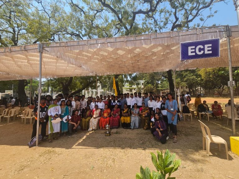 14th Annual Sports Day conducted on 08/03/2025. The best March Past Award was presented to the Department of ECE.